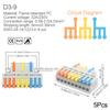 Mini Quick Wire Conductor Connector Universal Compact 2/3 Pin Splicing Push-inTerminal Block 1 in multiple out with fixing Hole