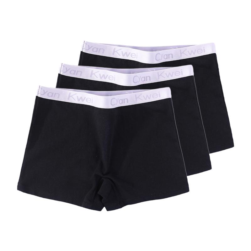 

3 шт. Нижнее белье с высокой талией, женские трусы-боксеры, трусы больших размеров, мягкие и удобные трусы 4XL