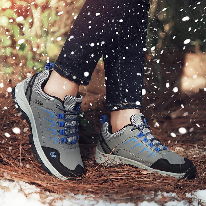 36-47 Winter Couple Plus Velvet Warm Outdoor Special Agent Hiking Shoes Hiking Shoes Sports Shoes Cotton Shoes Snow Boots