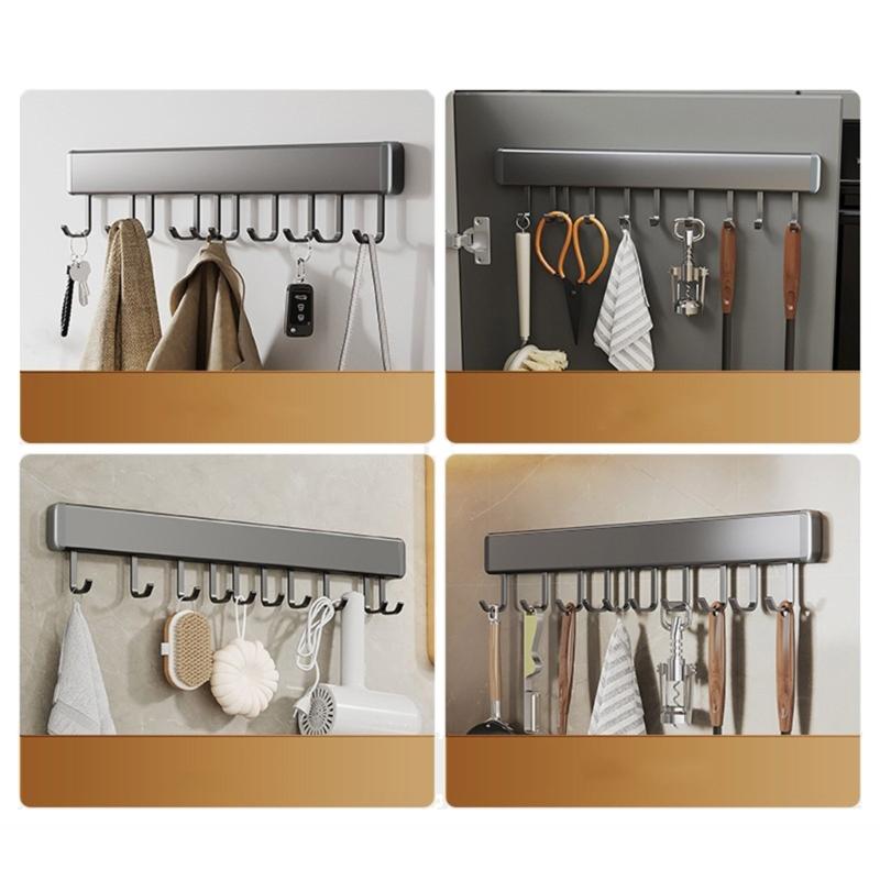 Towel Hooks Wall Mounted Adhesive Shower Hook Rack Organiser Hooks for Bathroom