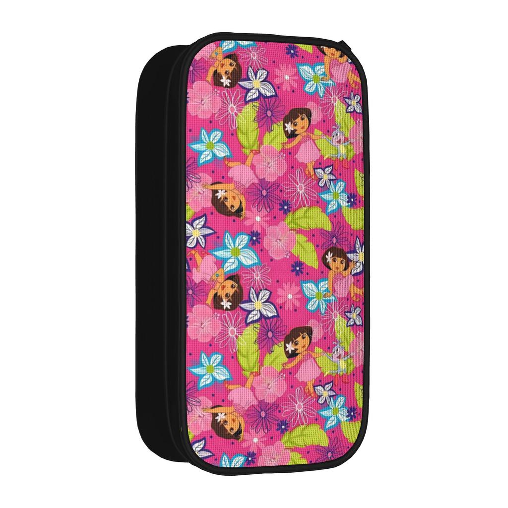 Lovely Doraa-Explorers Cartoon Pencil Case Pencil Box Pen Box for Student Large Storage Bag Office Gift Stationery