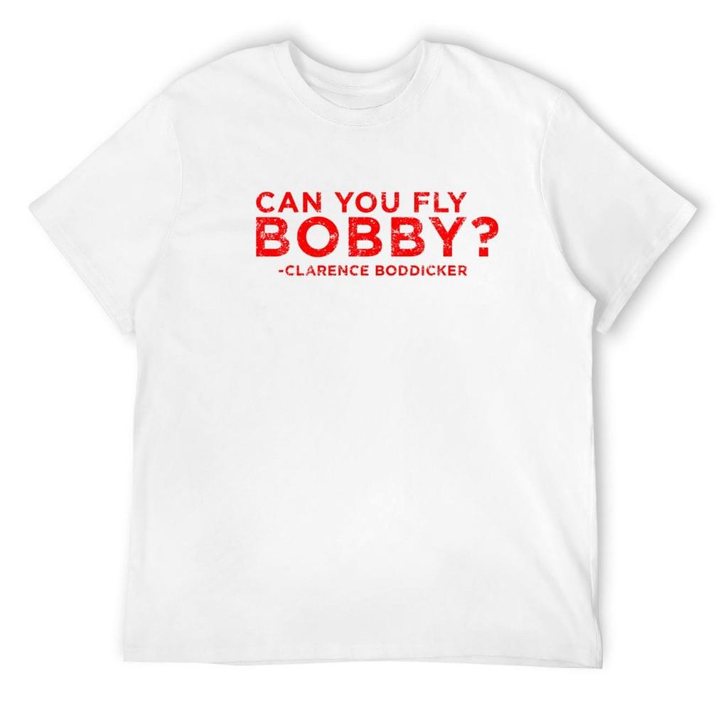 Can You Fly Bobby? T-Shirt Blacks Sweat Customs Men T Shirt