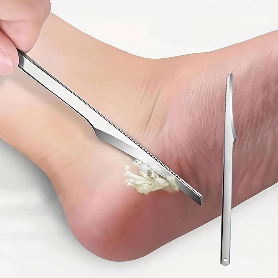 

1 шт. Средство для удаления мозолей на ногах, Скребок для педикюра из нержавеющей стали, Инструмент для педикюра без парабенов, Ручная эксфолиация для ороговевшей кожи и мозолей