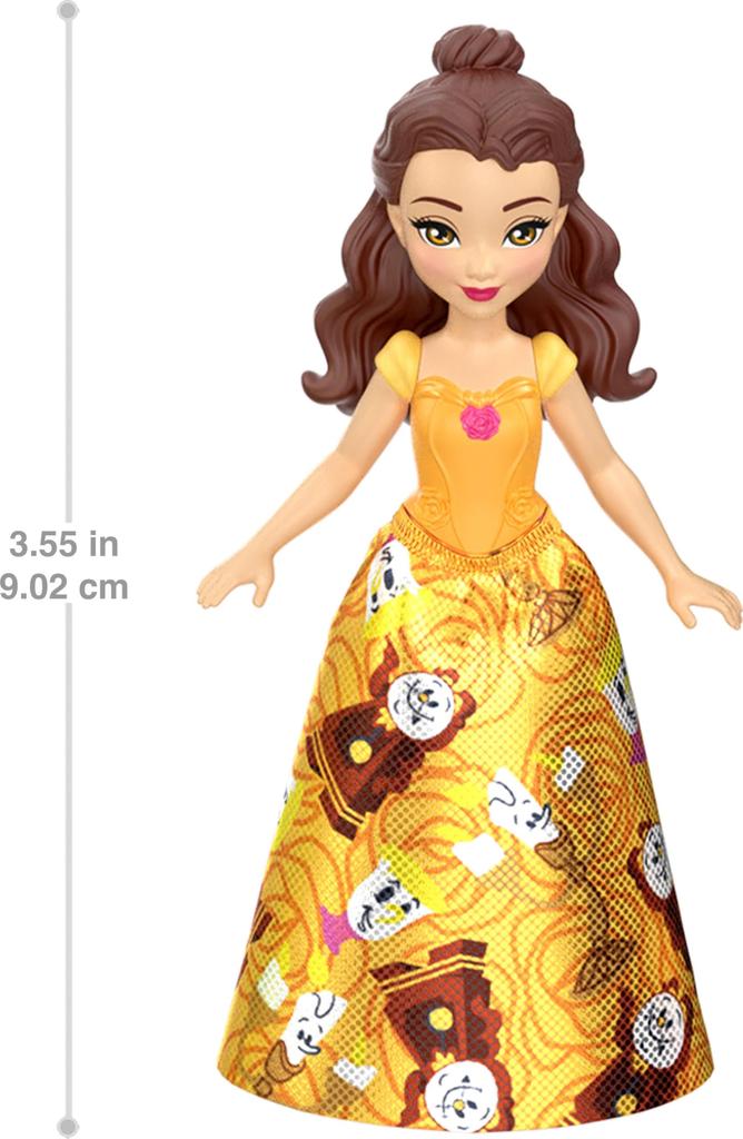 Mattel Disney Princess Friends 5 small poseable dolls in removable skirts or pants and 5 friend 5 inspired by Disney & figures, movies.