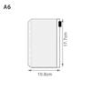 10Pcs A5 A6 A7 Binder Pocket Folders with Zipper for Notebook Waterproof PVC Document Filing Bag 6 Ring Notebook Divider