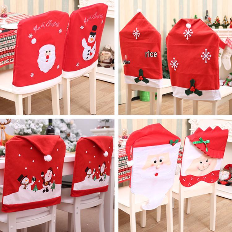 Santa & Snowman Holiday Chair Covers for Weddings, Banquets, Hotels, and Dining