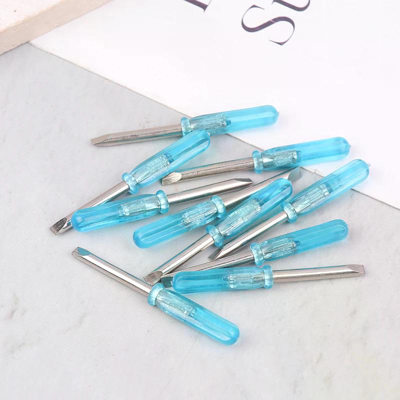 10-Pack Mini Precision Screwdriver Set - Cross/Flat Head Repair Tools for Toys, Electronics & Hand Exercise Maintenance