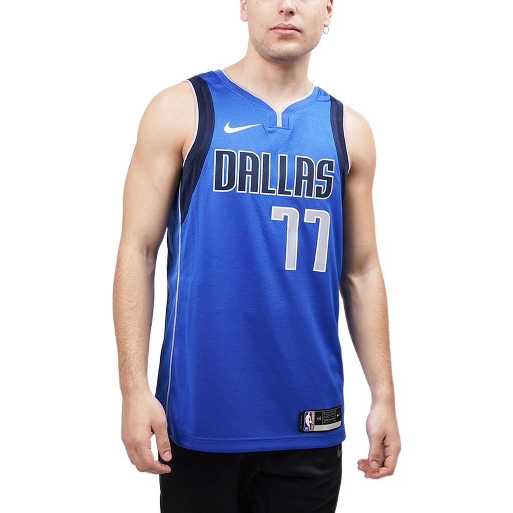 Nike Doncic Dallas Marvericks Icon Edition 2020 Jersey Blue/Black/Grey Men Streetwear CW3662-489