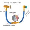 Gas Automotive Air Conditioning Refill 14mm Car Air Conditioner Filling Kit With 1/2 Inch ACME LH AC Recharge Hose Tools