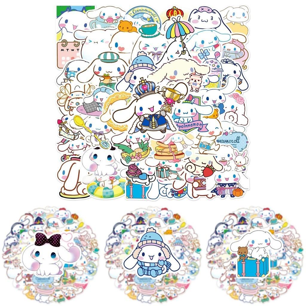 50pcs Cinnamoroll Stickers Waterproof Reusable Decor Laptop Graffiti Diy Gift