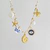 Summer Ocean Starfish Butterfly Shell Pearl Necklace For Female Fashionistas