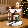 Cute LED Light Snow House Luminous House Ornament  New Year Decoration