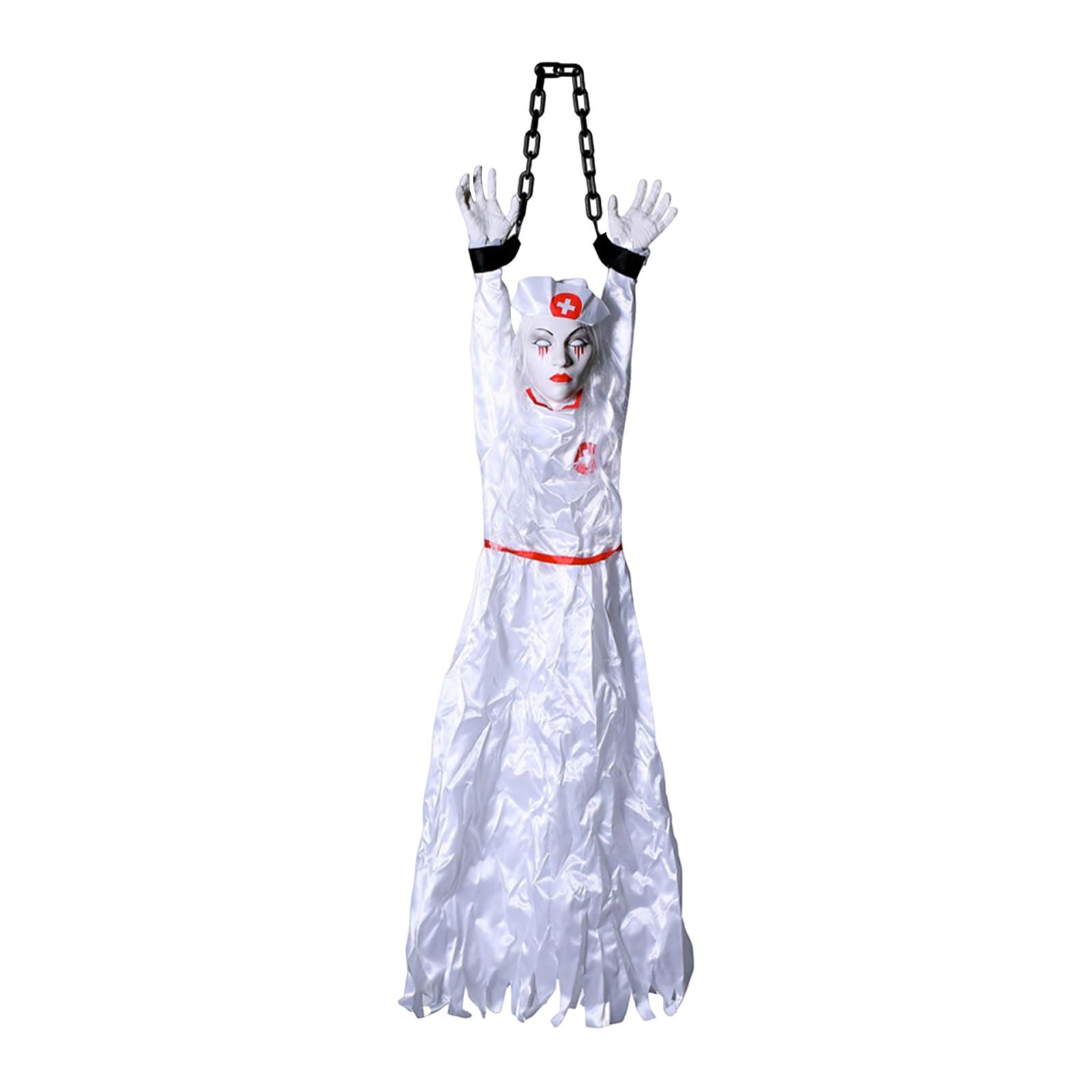 

Halloween Decoration Hanging Clown Mummy Bride Electric Sound And Light Haunted House Room Courtyard Decoration Props One Size