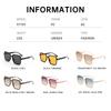 New Gradient Big Sunglasses Women Luxury Brand Designer Sun Glasses Black Red Glasses Outdoor Sports Glasses Hiking Goggles