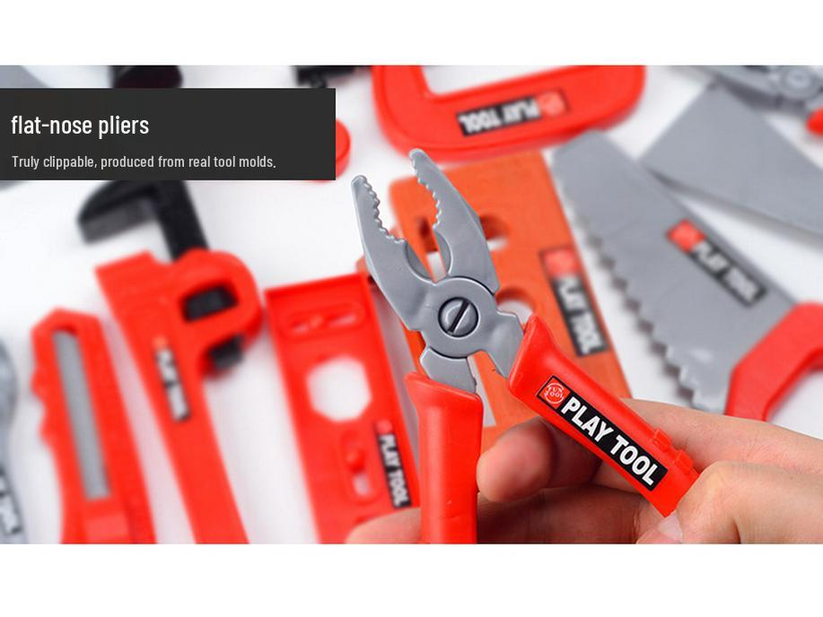 Kids' Play Tool Set: Electric Drill, Saw & Screwdriver for Repair Simulation