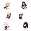 10CM Anime Kakegurui Compulsive Gambler Figure Stand Model Jabami Yumeko/Ryōta Suzui Cute Desk Decor Standing Sign Gifts