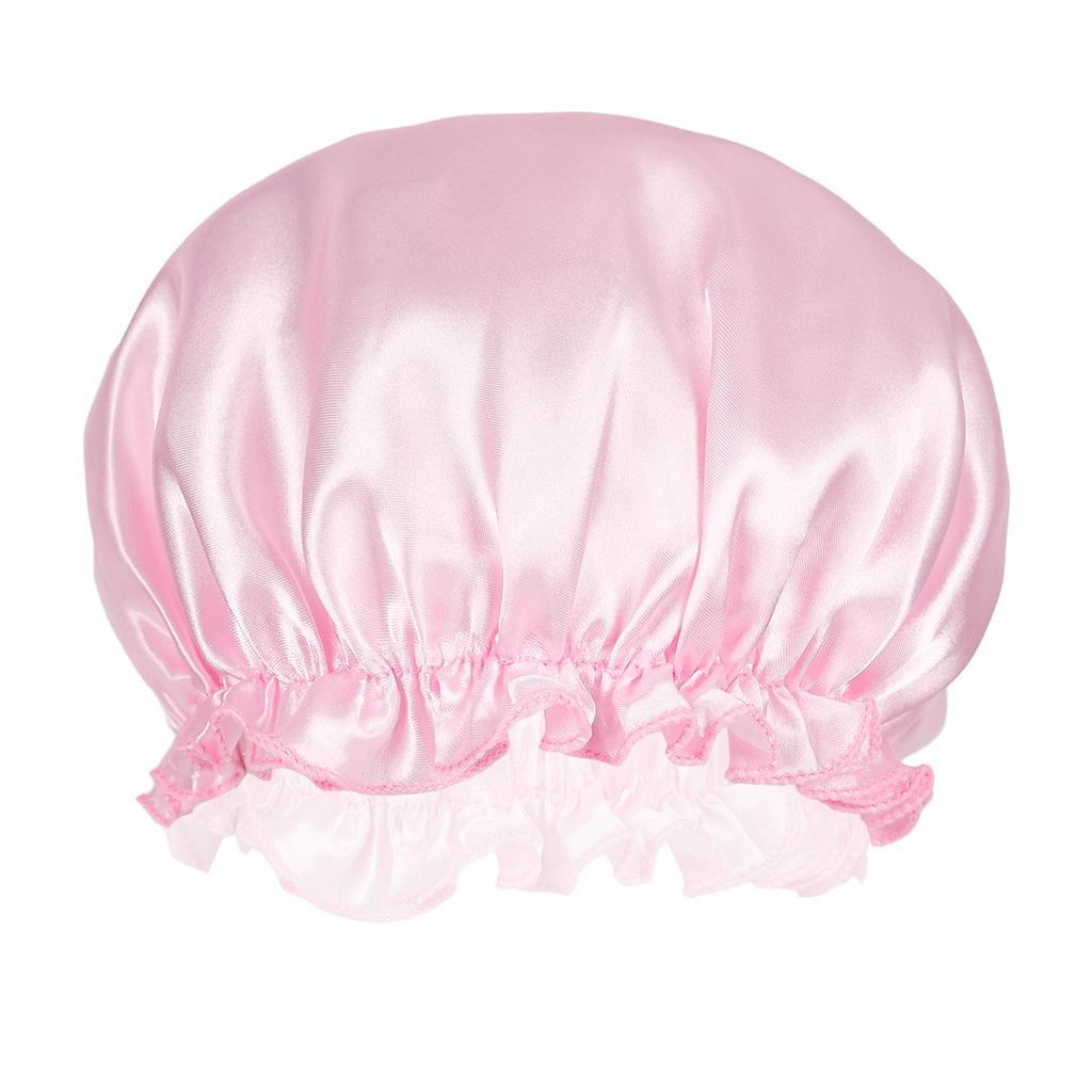 Satin Sovmössa för Kvinnor - Enkel Huvudbonad för Hemma, Bad, Efter Förlossning eller Cellgiftsbehandling