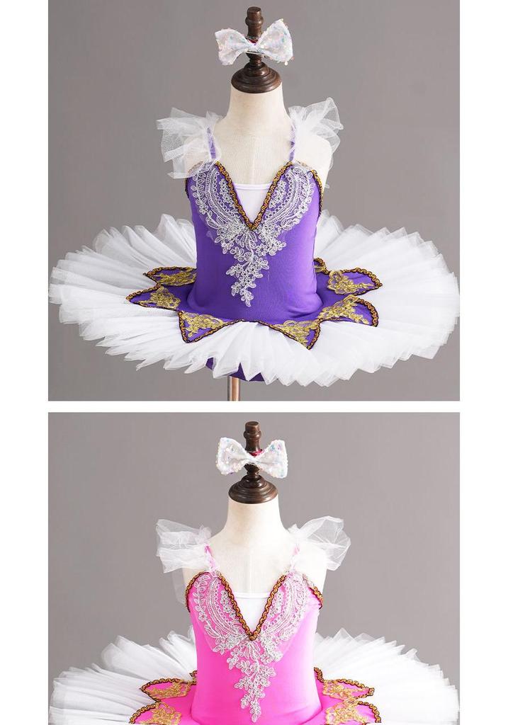 Children's Little Swan Ballet Tulle Skirt - Princess Dance Costume for Girls