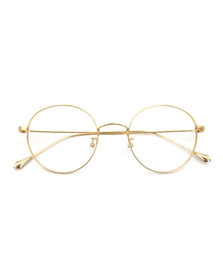 Beullupaegtoli T30 Gold Glasses Blue Light Blocking Glasses