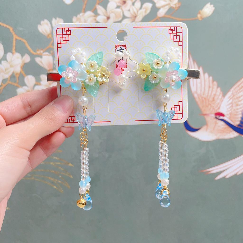 Children's Hanfu Hair Clip Ancient Hair Clip Step Shake Super Fairy Ancient Hair Clip Little Girl Fringe Chinese Style Hair Clip
