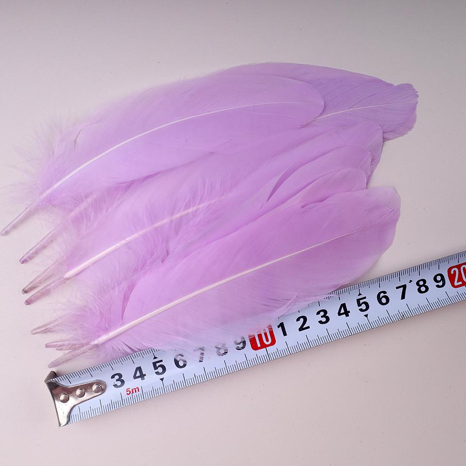 100Pcs Colored Goose Feathers for Decorating Christmas Crafts Dress Jewelry Fringe Accessories 6-8 inch 15-20CM