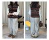 Louvre Winter Japanese Style Elastic Fleece Wide-Leg Balloon Pants - Women's Relaxed Fit