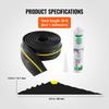 Garage Door Threshold and Bottom Seals Kit, 10 FT U Shape+O Ring Universal Garage Door Bottom Seal Weatherstrip PVC, Combine with Weatherproof Garage