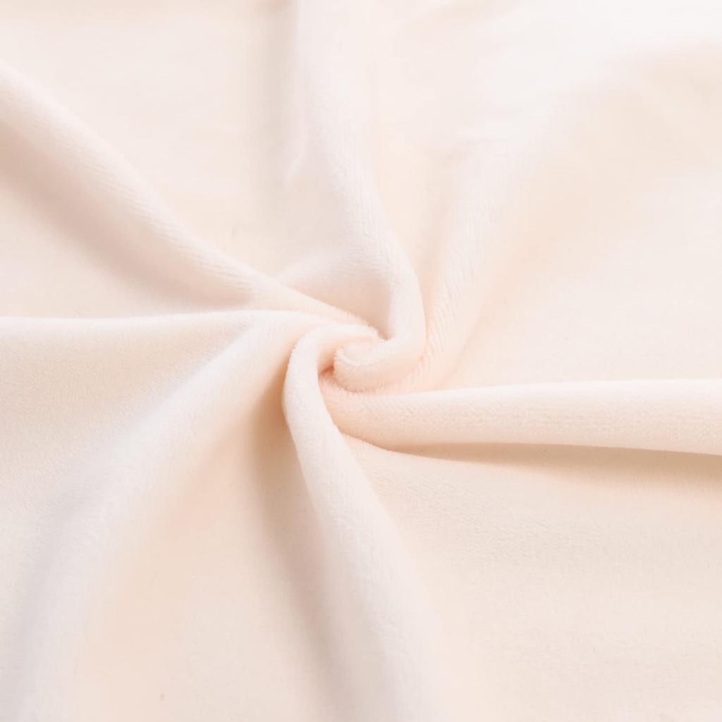 KIYOHARA Plush Cloth Boa Fabric for Plush 145cm Wide x 1m Sakura Toys, Cut, Small, Milk, NUIF02-1