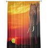 African Animal Elephant Sunrise Tulle Sheer Window Curtains For Living Room The Bedroom Modern Voile Organza Curtains Drapes