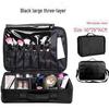 Three-Layer Waterproof Makeup Artist Travel Case: Portable Cosmetic Storage Bag