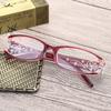 Cat Eye Reading Glasses Women Retro Presbyopic Glasses Pattern Eyeglasses Legs Resin Frame Diopter