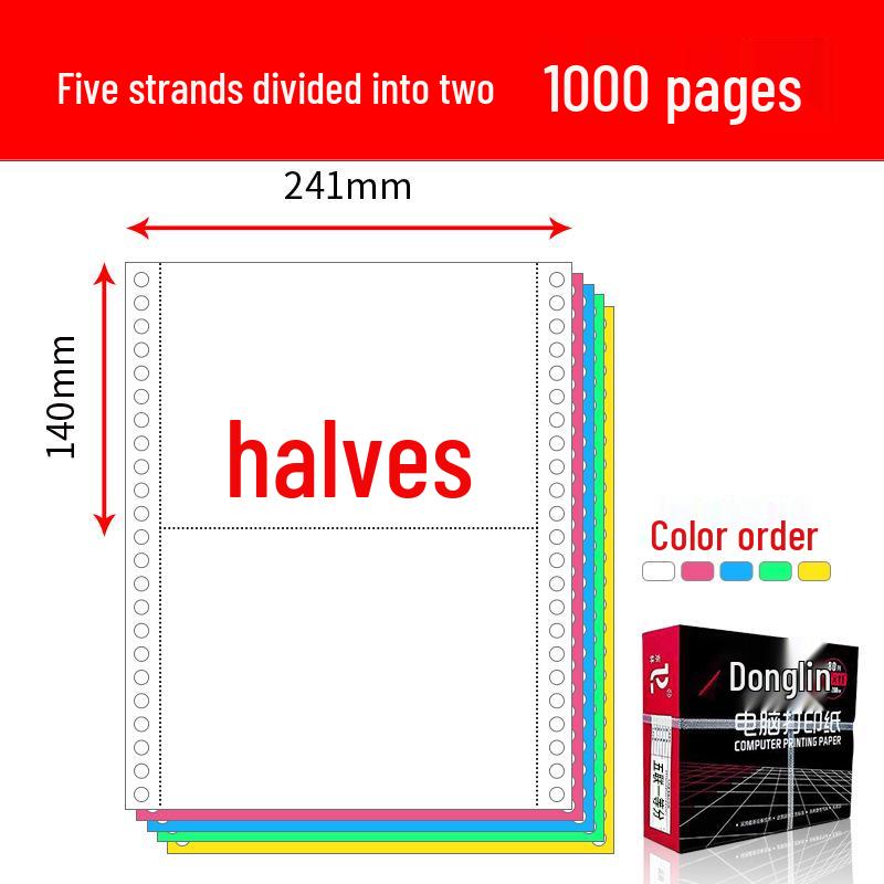 Multi-Part Pinfeed Computer Print Paper: 1-5 Parts, 241 Voucher Listings
