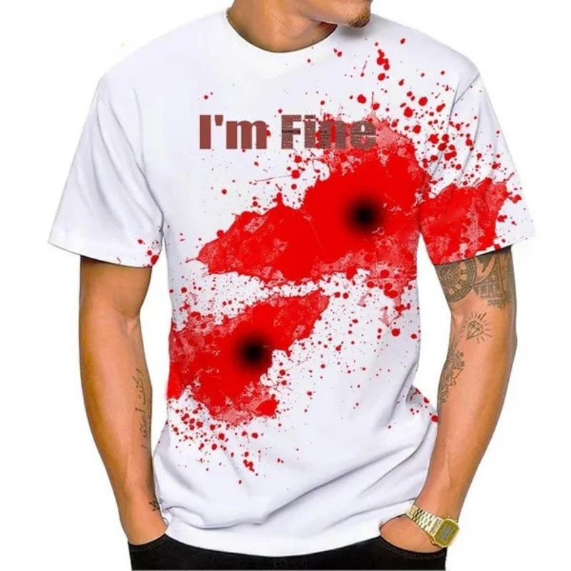 

Футболка с 3D-принтом, уличная мужская мода, Harajuku, свободный топ с круглым вырезом и короткими рукавами 4XL