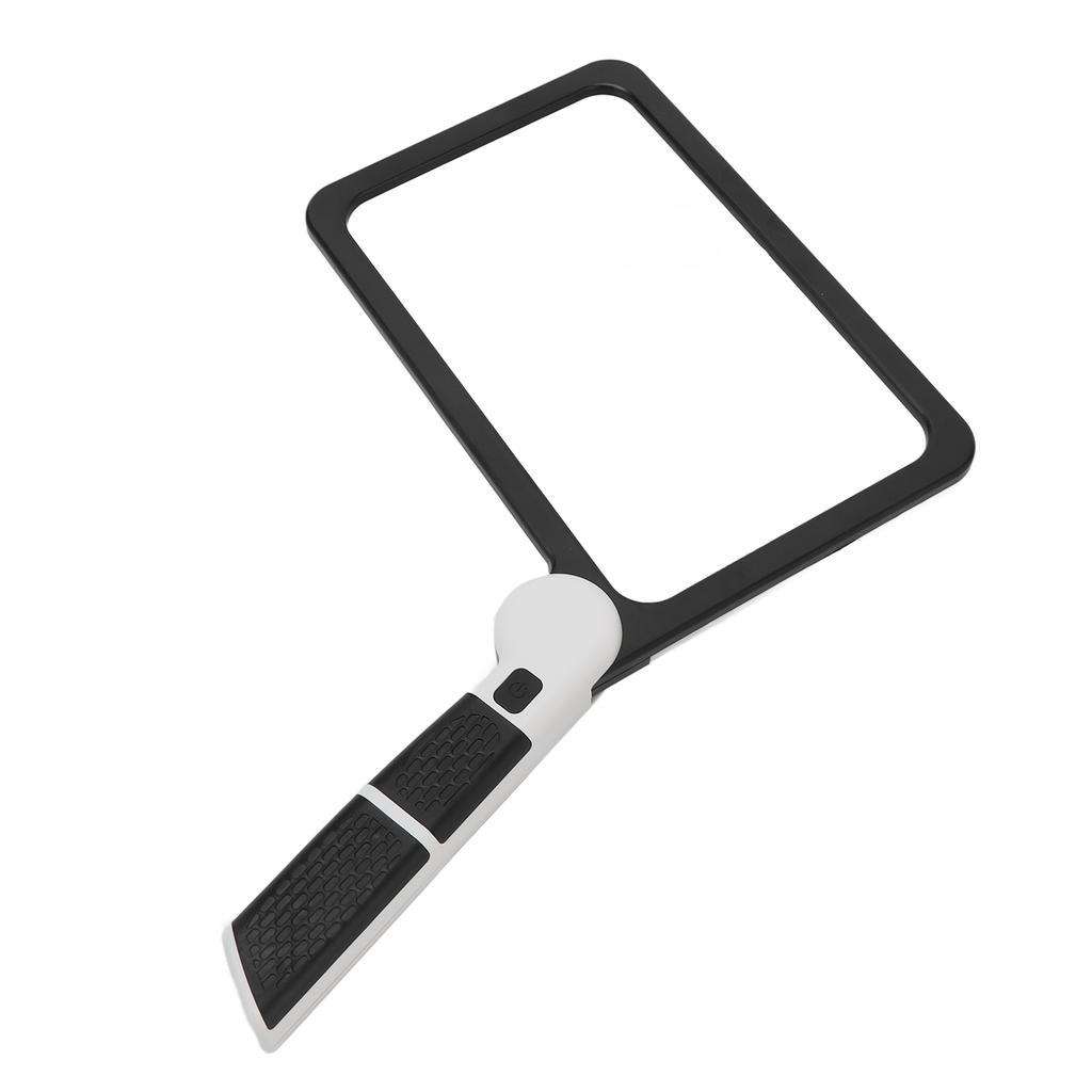 Folding Handheld Magnifying Glass 48 Light Chips 5X Magnification LED Reading Writing Magnifier