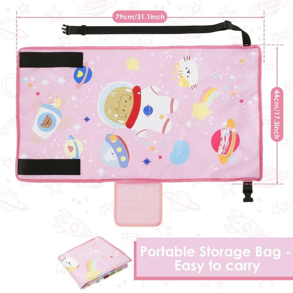 Niedliches Cartoon-Flugzeugbett Oxford Fuß-Beinauflage Reise-Flugzeug-Hängematte für Kinder Kleinkind