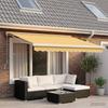 Retractable Awning Sand 300 X 250 Cm Fabric and Metal
