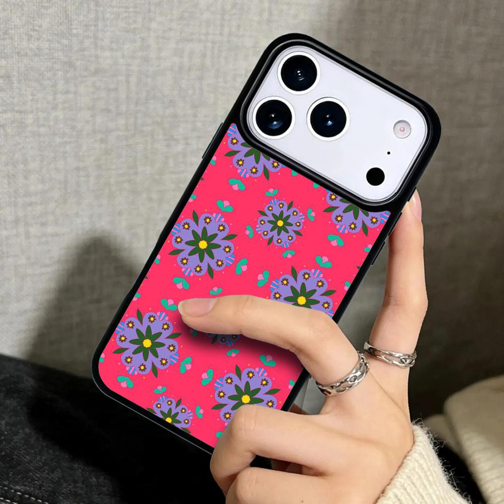 Capa Case for iPhone 17 Air 16 Pro Max 15 Plus 11 13 Mini 14 12 Back Phone Cover Indian Pattern Mandala
