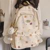 Cute Japanese Schoolbag for College or Middle School Students - Large Capacity Sweet Girl Backpack with Shoulder Strap and Niche Design