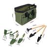 9-Piece Garden Tool Storage Apron with Multiple Pockets Gardener Apron for Women and Men Harvesting Picking Weeding