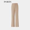 PORTS Women's Walnut Brown Straight-Leg Casual Pants