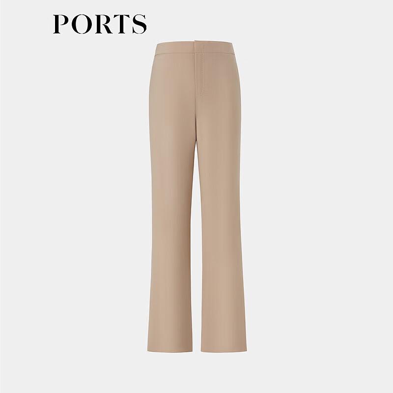 PORTS Women's Walnut Brown Straight-Leg Casual Pants