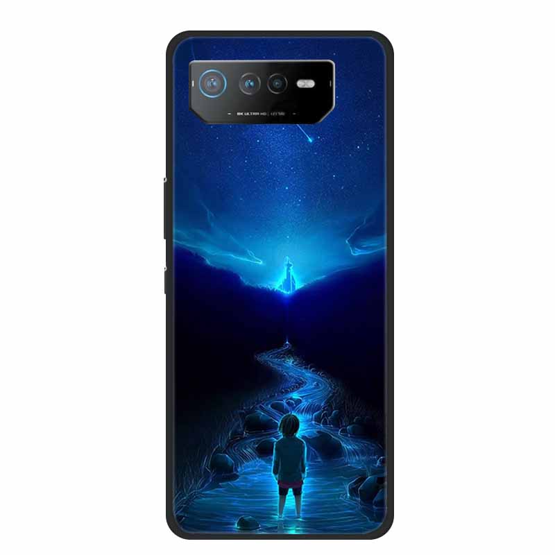 Phone Case For Asus ROG Phone 6D Ultimate Back Cover Case Black TPU Silicone Soft Coque For Asus ROG Phone 6 Pro Case Phone6 Pro