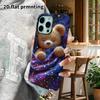 Phone Case: 2D Flat Design Suitable for iPhone 18 17 16 15 14 13 Pro Film Protective Case, Couple Style, Sleeping Brown Bear, Christmas and Halloween 