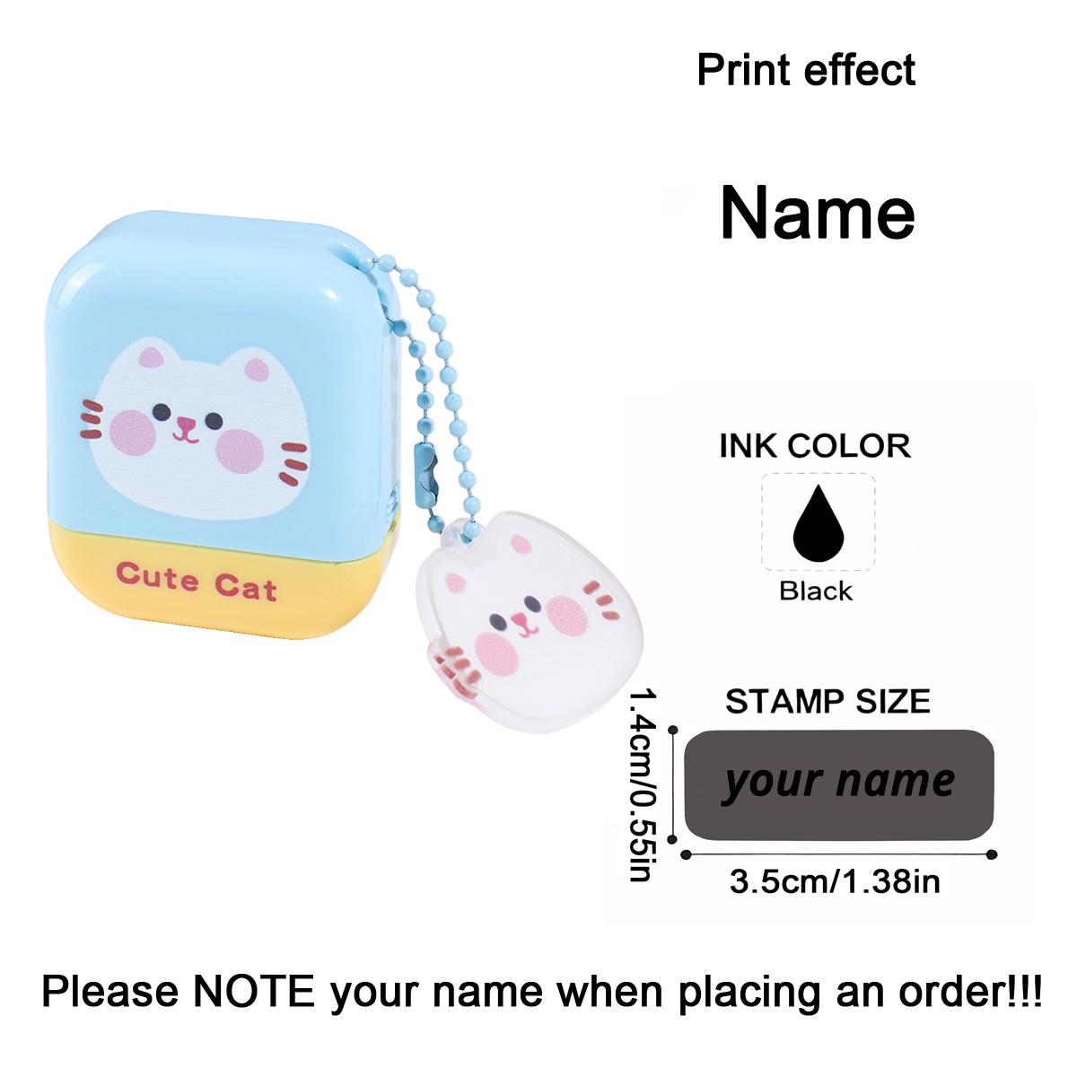 

Cartoon Custom Kids Name Stamp Signature Personalized Name Seal Kindergarten Clothes Label Cute Pendant Customized Text Stamp