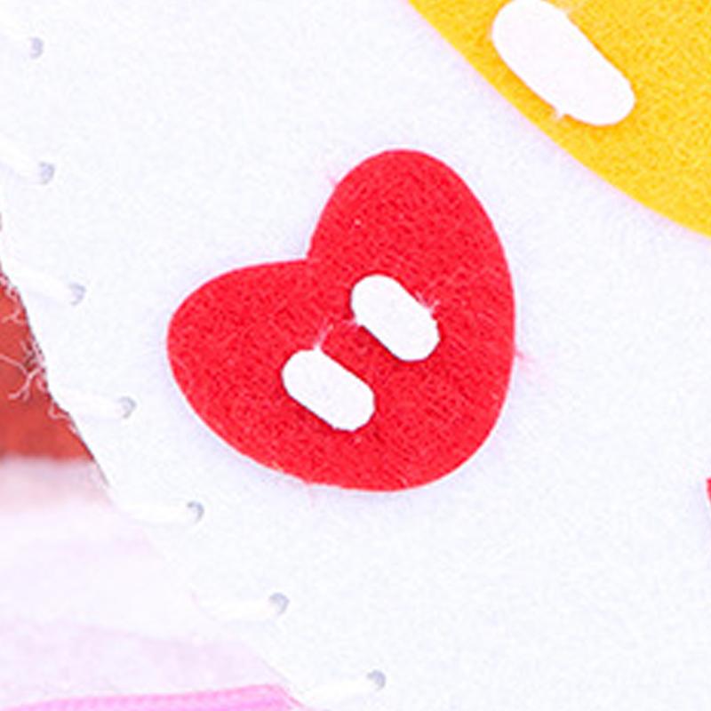 Filz Weihnachts-Bastelarbeit Vliesstoff Niedlich DIY Filz Weihnachten Näh-Bastelarbeit Ornament Handgemachtes Spielzeug Tasche