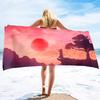 Japanese Samurai Beach Towel Super Soft Water Absorbent Bath Towels Mens Light Bath Towels Water Absorpt Swim Bath Towels