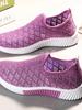 Fashion Mesh Shoes Women Shoes Sports Shoes Breathable Flats Soft Sole Casual Sneakers