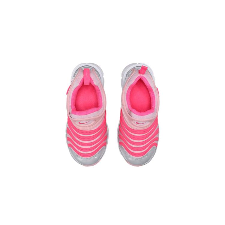 Nike Dynamo Free Slip Resistant Cushioning Low Top Running Shoes White Pink Children Aged 3 7 Years Old CI1187-686
