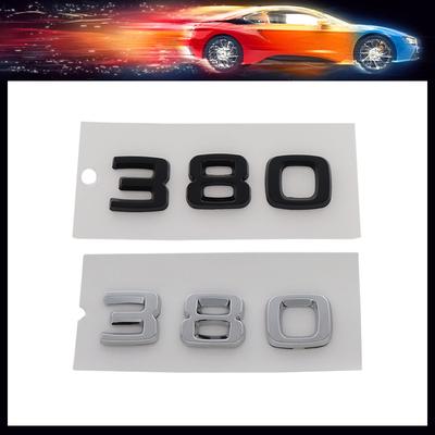 3D Premium 380 Letters for Car Fender Trunk Rear Bonnet Decal Emblem Badge Sticker
