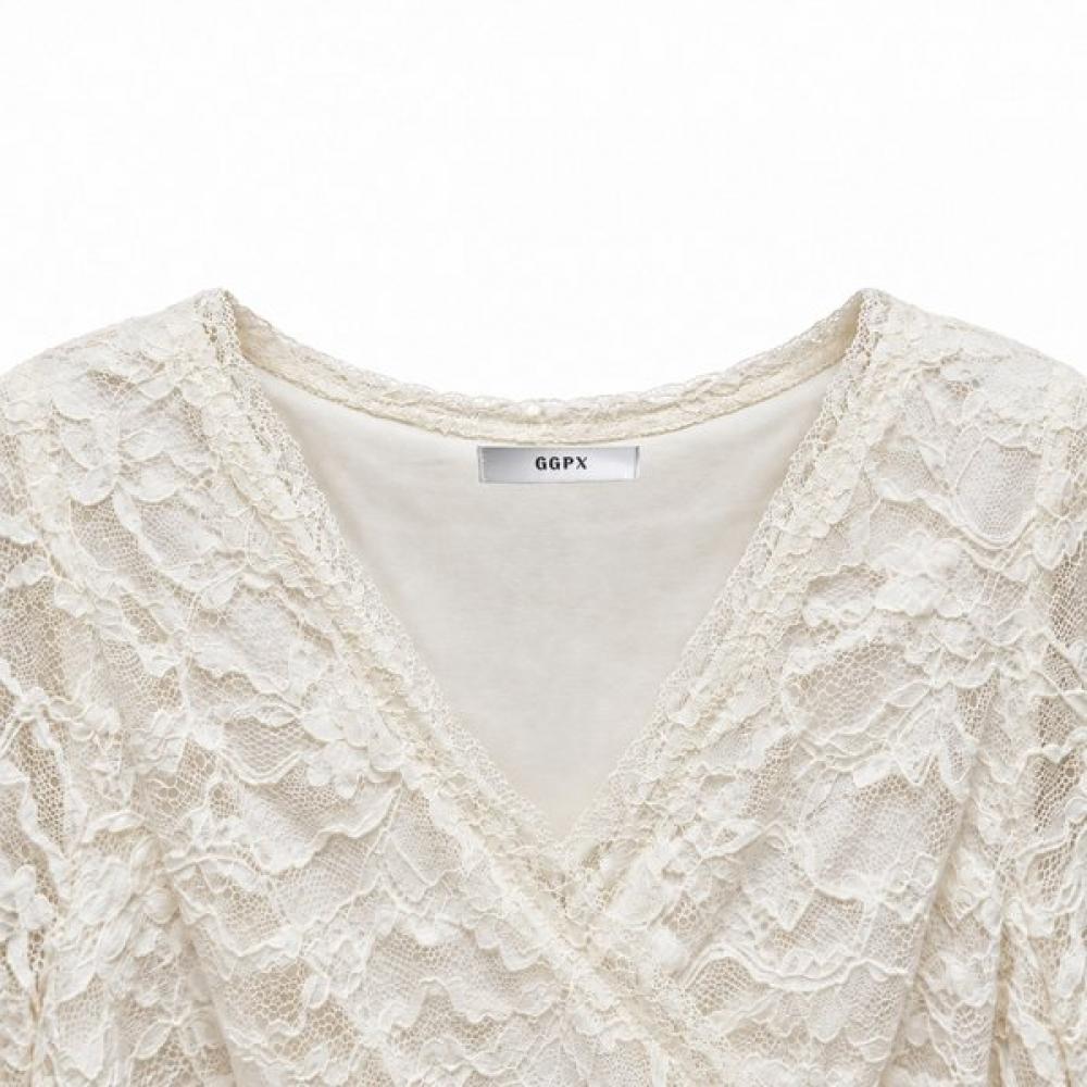 Ggpx New York Lace Twist Blouse Gq9sh021f